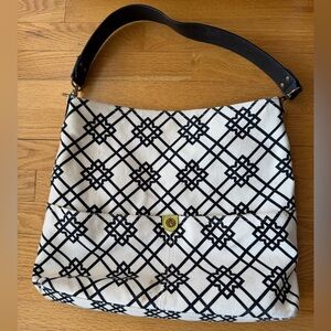 Spartina Black and White Patterned Women's Bag